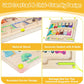 Magnetic Color & Number Maze Montessori Wooden Puzzle Game Board